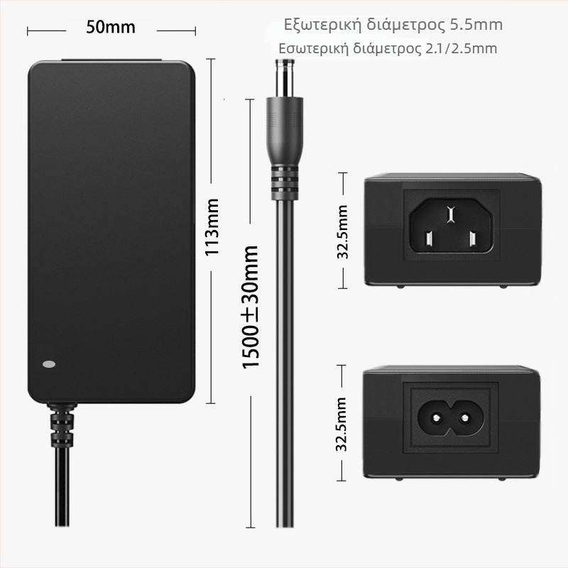 Τροφοδοτικό οθόνης LED 12V (3–10A) – OUSHANGMEI, πιστοποιημένο ETL/CCC/KC