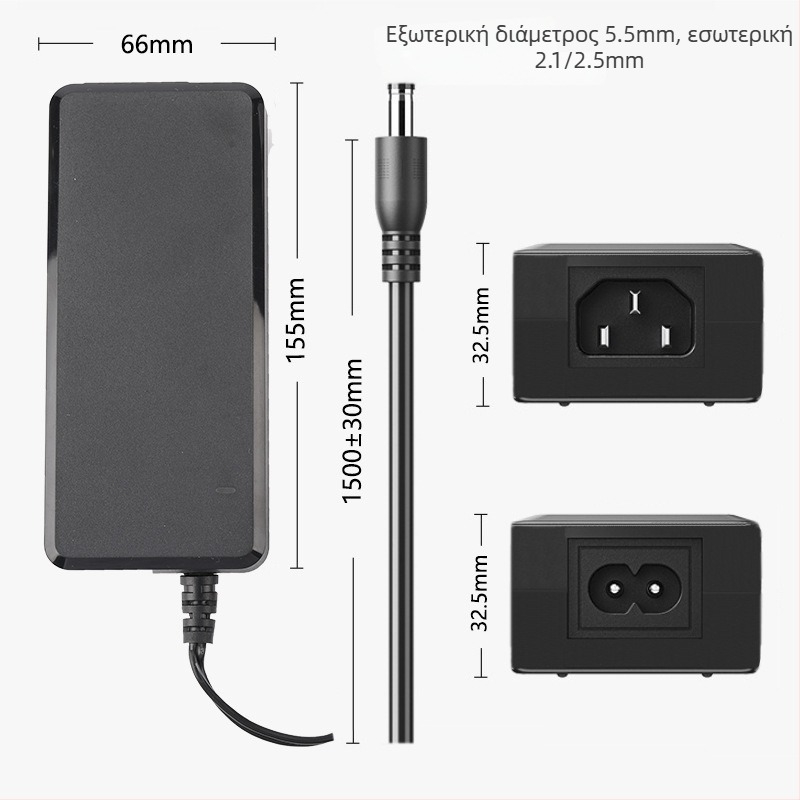 Τροφοδοτικό οθόνης LED 12V (3–10A) – OUSHANGMEI, πιστοποιημένο ETL/CCC/KC