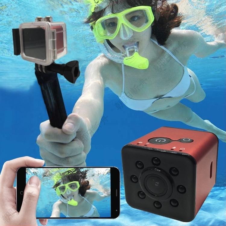 SQ13 κάμερα δράσης με Wi-Fi, νυχτερινή όραση μέχρι 20 m, βίντεο 1080p, δυνατότητα κατάδυσης, σώμα από τιτάνιο κράμα, μπαταρία 90 λεπτών, 12 MP