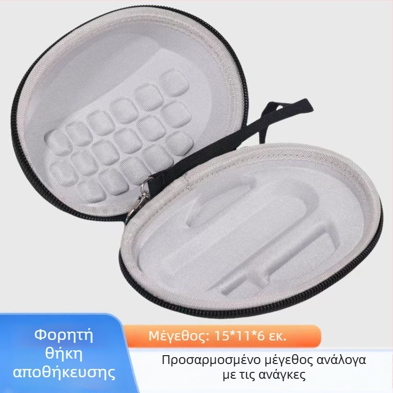 Θήκη αποθήκευσης ασύρματου gaming ποντικιού Logitech MX Master 3/3S, MX2S και G502X — Υλικά: νάιλον, EVA, αφρός υψηλής πυκνότητας, ύφασμα; Κατασκευή: ράψιμο και θερμομόρφωση; Χωρητικότητα φόρτωσης: 5 kg