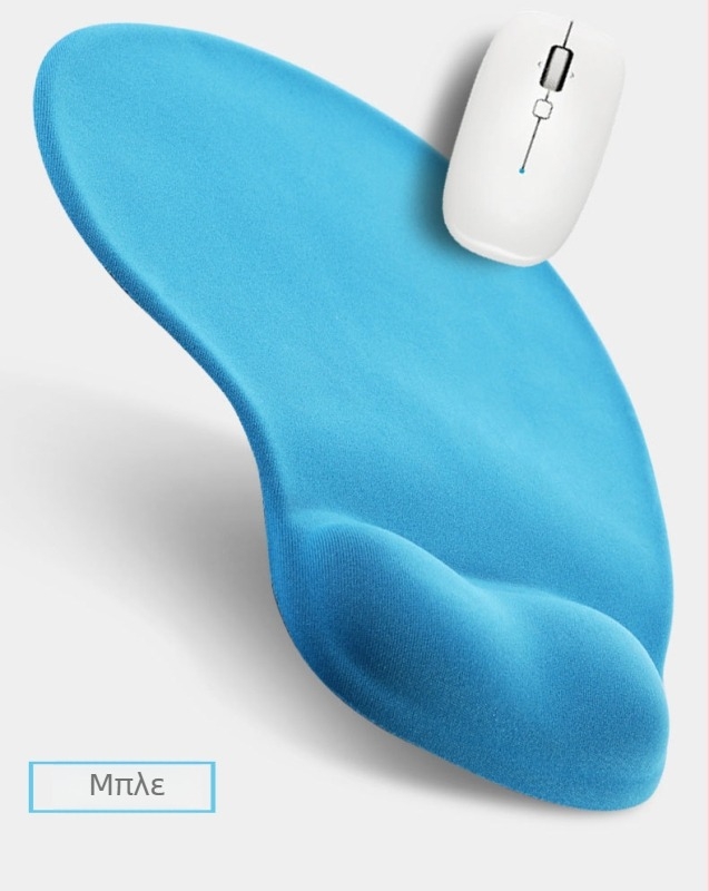 Σιλικονούχο μαξιλαράκι καρπού για ποντίκι, μονής όψης, αντιολισθητικό, για επιτραπέζιο υπολογιστή