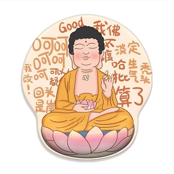 Μαξιλαράκι καρπού για ποντίκι – αντιολισθητικό, ύφασμα, μονόπλευρο, πλαστική χύτευση