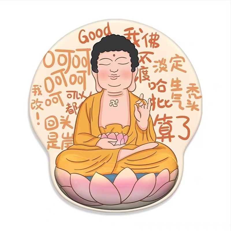 Μαξιλαράκι καρπού για ποντίκι – αντιολισθητικό, ύφασμα, μονόπλευρο, πλαστική χύτευση