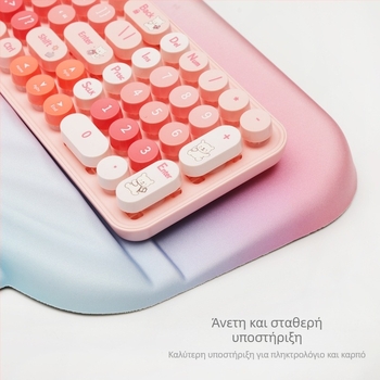 Θήκη καρπού για πληκτρολόγιο - ενσωματωμένη, μαλακή και άνετη, αντιολισθητική, μονόπλευρη, ύφασμα + αφρός + PU κάτω, εκτύπωση μεταφοράς θερμότητας