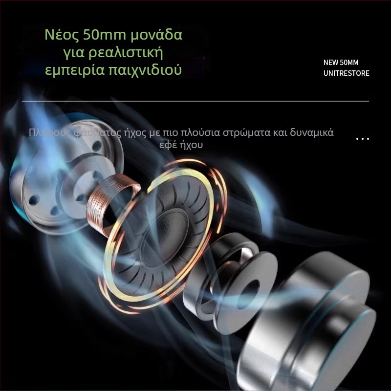 Wolf Spider S606 ενσύρματα ακουστικά PC για παιχνίδια, 3,5 mm βύσμα, εύρος 20–20000 Hz, αντίσταση 32 Ω