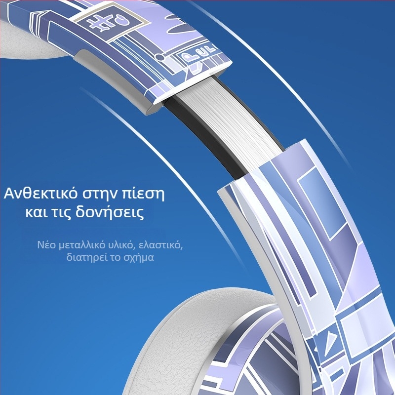 CH888 Bluetooth headset – Bluetooth 5.2, θύρα κάρτας, αναδιπλούμενος σχεδιασμός, ενσωματωμένο μικρόφωνο, 3,5 mm AUX