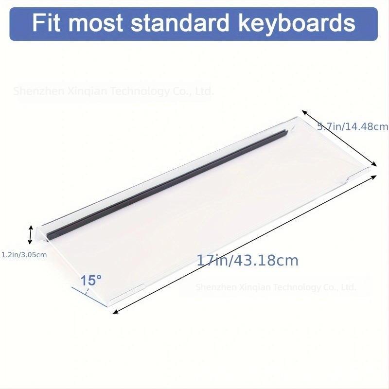 Geve ακρυλική βάση για πληκτρολόγιο – διαφανές στηρίγμα προβολής, ύψωση και ανάρτηση για επιτραπέζιο, μοντέλο 4, 250 g