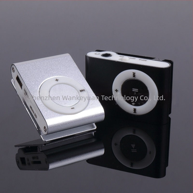 WANKEY MP3 Player με μεταλλικό κλιπ, χωρίς οθόνη, μίνι αθλητικό MP3 player με θύρα TF κάρτας