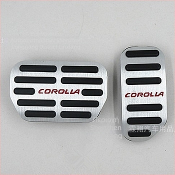 Linxiang Αντιολισθητικά πετάλια γκαζιού και φρένου από κράμα αλουμινίου για Toyota Corolla 2014-2018 (AT) – Αντιολισθητικά, Προσαρμοστικά