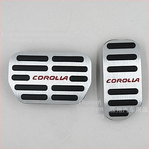 Linxiang Αντιολισθητικά πετάλια γκαζιού και φρένου από κράμα αλουμινίου για Toyota Corolla 2014-2018 (AT) – Αντιολισθητικά, Προσαρμοστικά