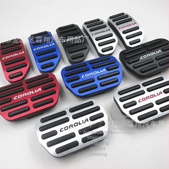 Linxiang Αντιολισθητικά πετάλια γκαζιού και φρένου από κράμα αλουμινίου για Toyota Corolla 2014-2018 (AT) – Αντιολισθητικά, Προσαρμοστικά