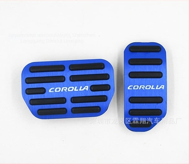 Linxiang Αντιολισθητικά πετάλια γκαζιού και φρένου από κράμα αλουμινίου για Toyota Corolla 2014-2018 (AT) – Αντιολισθητικά, Προσαρμοστικά