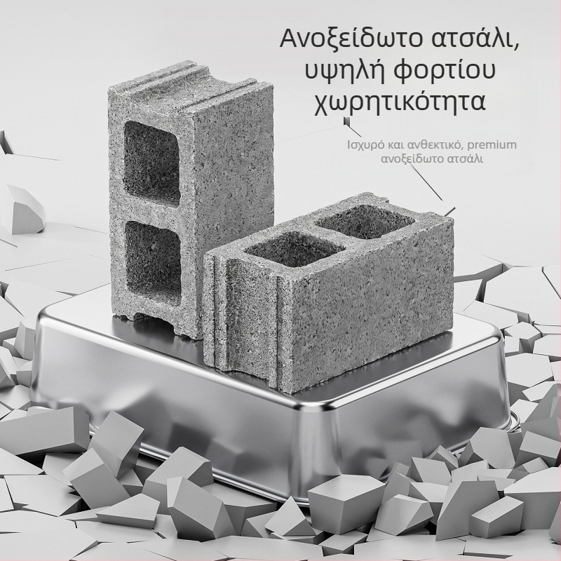 Κάδος άμμου γάτας από ανοξείδωτο ατσάλι με ενισχυμένο ψηλό φράγμα, ημι-κλειστός σχεδιασμός, κατασκευή μετάλλου/πλαστικού