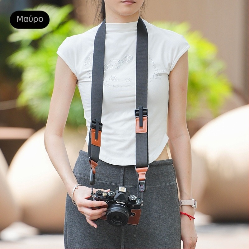 Λουρί ώμου για mirrorless κάμερες με γρήγορη απελευθέρωση, συμβατό με Canon R50, Nikon Z30, Fuji X-T50, Sony A7C II