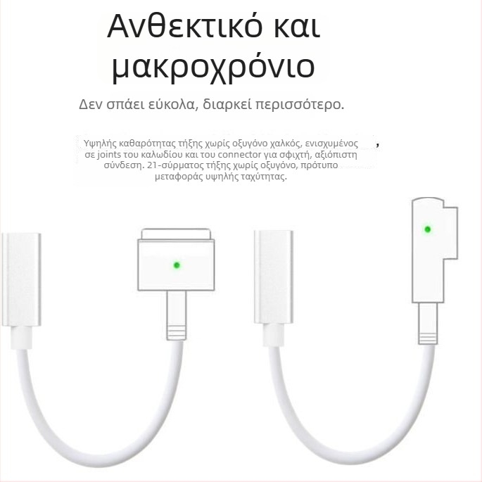Καλώδιο USB-C προς MacBook MagSafe2 μαγνητικό γρήγορης φόρτισης, μοντέλο magsafe2/1, μήκος 180 cm, συμβατό με MacBook Air/Pro