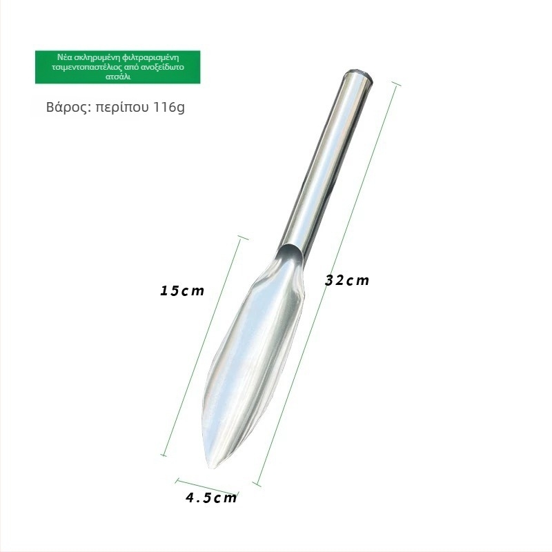 Τσάπα από ανοξείδωτο ατσάλι ενός τεμαχίου για κηπουρική — για φύτευση λουλουδιών και λαχανικών και ξερίζωμα αγριόχορτων; οικιακή χρήση; διαθέσιμη προσαρμογή.