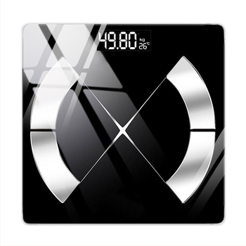 Hengyi Bluetooth έξυπνη ζυγαριά σώματος με μέτρηση λίπους, για ενήλικες, χωρητικότητα 180 kg, μετρά βάρος, λίπος σώματος, θερμίδες και υγρασία, τροφοδοσία USB ή μπαταρίες AA