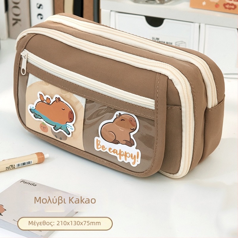 Θήκη μολυβίων από καμβά, γενικού χαρακτήρα, στυλ μόδας, κωδικός 001