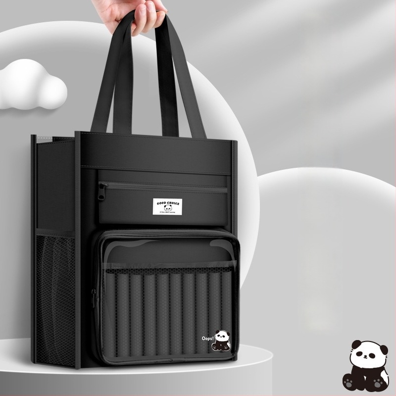 Τσάντα μαθητή με cartoon σχέδιο, Oxford ύφασμα, φερμουάρ, μεγάλη χωρητικότητα, διαφανές παράθυρο