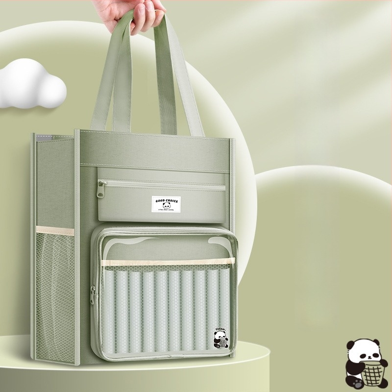 Τσάντα μαθητή με cartoon σχέδιο, Oxford ύφασμα, φερμουάρ, μεγάλη χωρητικότητα, διαφανές παράθυρο