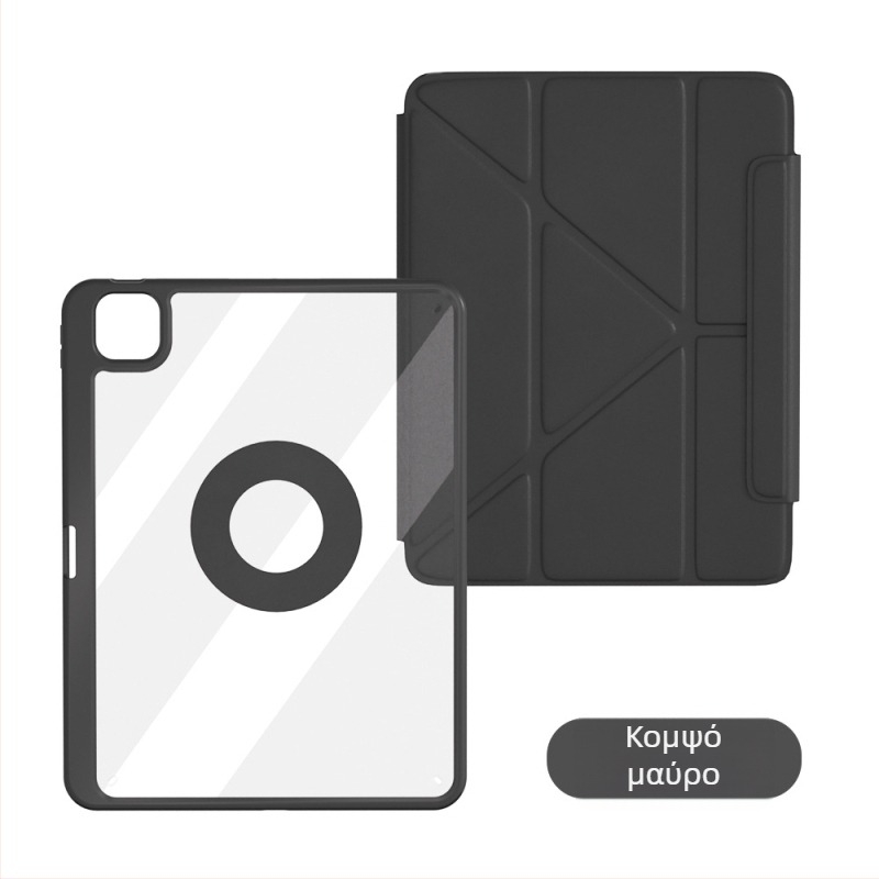 Θήκη προστασίας για iPad Air M2 (2024), ακρυλικός μαλακός φάκελος, περιστρεφόμενη κάθετη βάση, λειτουργία ύπνου/ αφύπνισης, ανθεκτική σε κραδασμούς και φθορές, για Apple iPad Air M2 (2024).
