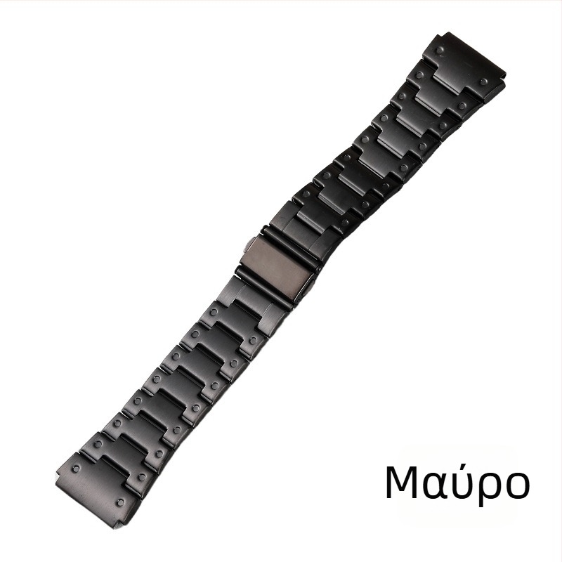Ζώνη ρολογιού από ανοξείδωτο ατσάλι για smart watch, με άκρη περιτυλιγμένη με κουκκίδες, συμβατή με Apple Watch και Huawei GT