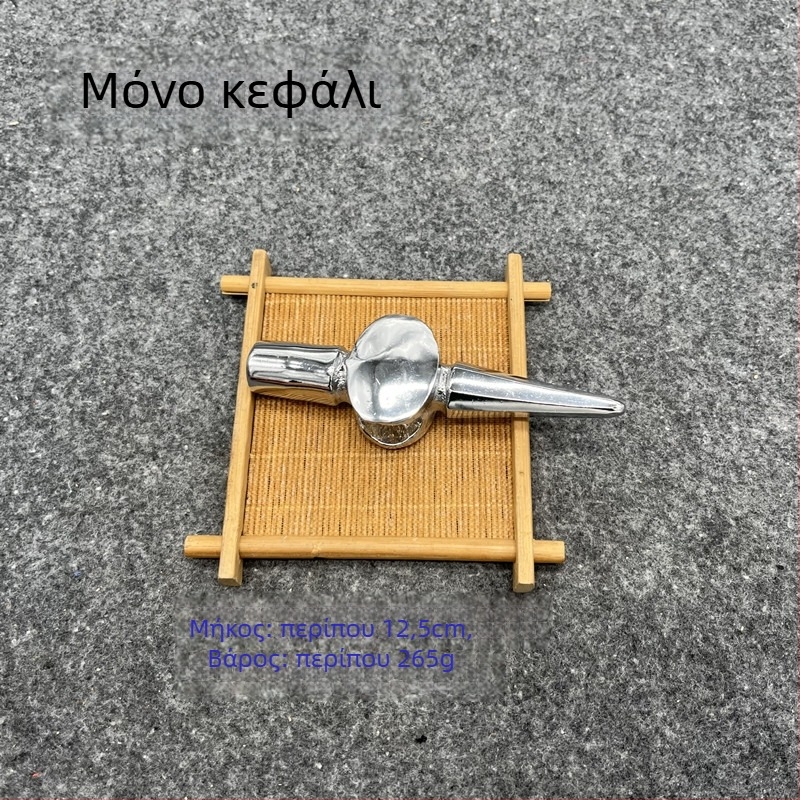 Σιδηροδρομικό σφυρί με μακριά ξύλινη λαβή για επιθεώρηση λέβητα