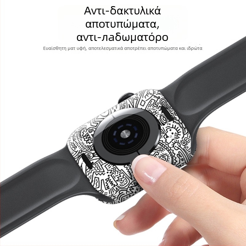 Ολοκληρωμένη προστατευτική επίστρωση φιλμ για Apple Watch iWatch – PVC πίσω φιλμ, αυτοκόλλητο πλαισίου, συμβατό με Series 3/SE/4/5