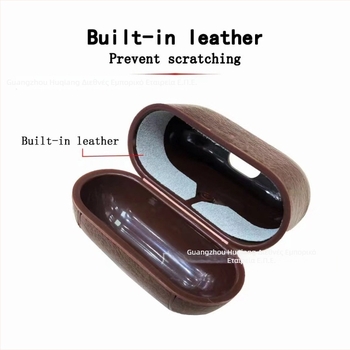 HOJAR Θήκη Προστασίας AirPods Pro3 - Τεχνητό Δέρμα, Χειροποίητη, Πολυλειτουργική, Συμβατή με Apple