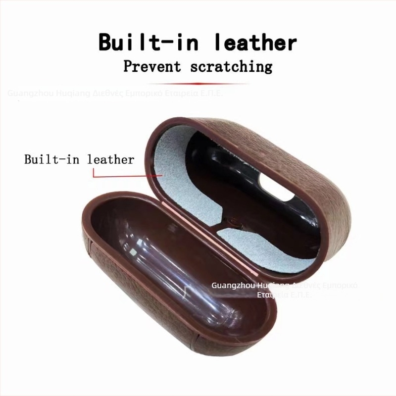 HOJAR Θήκη Προστασίας AirPods Pro3 - Τεχνητό Δέρμα, Χειροποίητη, Πολυλειτουργική, Συμβατή με Apple