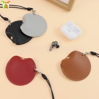 Θήκη AirPods από συνθετικό δέρμα με ανάγλυφο, φορητή и καθολική θήκη με ιμάντα για τον λαιμό, συμβατή με μοντέλο 13966628563, προσαρμόσιμη