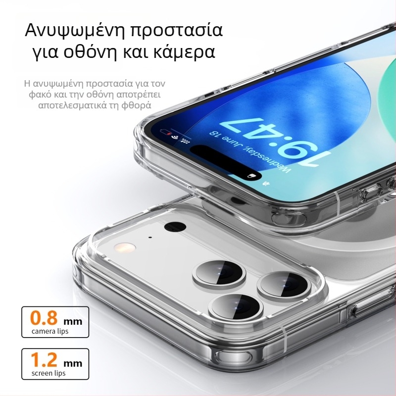 Θήκη TPU με ματ διαφάνεια για iPhone 12/13/14/12 Pro, ανθεκτική στις πτώσεις με ενισχυμένο αερόσακο και ανάγλυφη υφή
