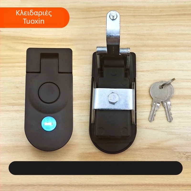 MS609 Κλειδαριά με λαβή από ψευδάργυρο για πόρτα καμπίνας RV και κουτί διανομής – επιφανειακή τοποθέτηση, με κλειδί