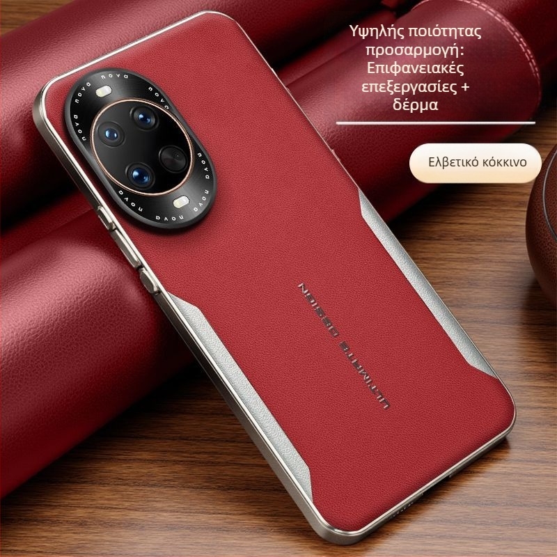 Θήκη κινητού Huawei – Συνθετικό δέρμα, υφή αποτύπωσης, μαλακή άκρη, προστασία από πτώσεις