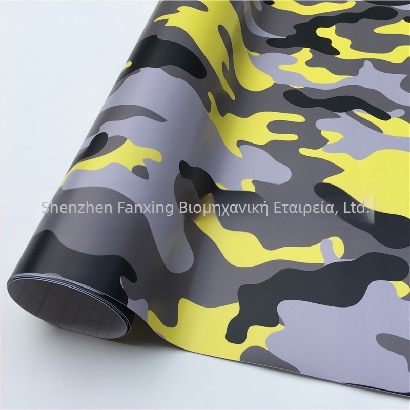 Φιλμ αλλαγής χρώματος μοτοσικλέτας σε καμουφλάζ | Υλικό PVC | Προσαρμοσμένη επεξεργασία | Καμουφλάζ σχέδιο | Εγκατάσταση με κόλλα | Μάρκα: VIKIK