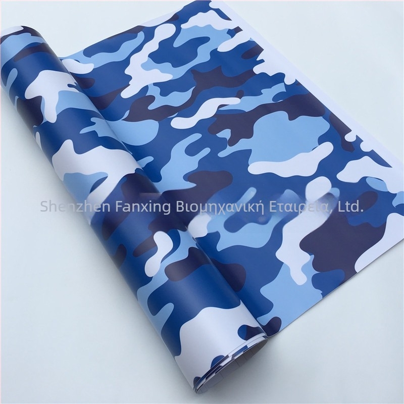 Φιλμ αλλαγής χρώματος μοτοσικλέτας σε καμουφλάζ | Υλικό PVC | Προσαρμοσμένη επεξεργασία | Καμουφλάζ σχέδιο | Εγκατάσταση με κόλλα | Μάρκα: VIKIK