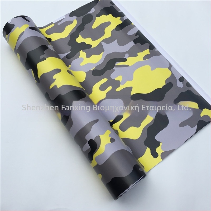 Φιλμ αλλαγής χρώματος μοτοσικλέτας σε καμουφλάζ | Υλικό PVC | Προσαρμοσμένη επεξεργασία | Καμουφλάζ σχέδιο | Εγκατάσταση με κόλλα | Μάρκα: VIKIK