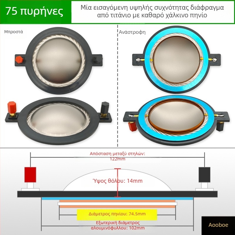 Αξεσουάρ φωνητικής περιέλιξης κεφαλής tweeter και εξαρτήματα επισκευής