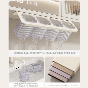 Τοίχου ράφι αποθήκευσης μπάνιου για WC, κράμα αλουμινίου, μοντέλο 1225, φορτίο 10 kg, 1 ράφι, σύγχρονο μινιμαλιστικό στυλ