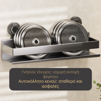 Δί-tier τοίχου ράφι μπάνιου με στερέωση βεντούζα, χωρίς διάτρηση (Μοντέλο ZWJ-023; Υλικό: Σίδηρος; Επιφάνεια: Σπρέι Πλαστικό; Φορτίο: 10 kg)