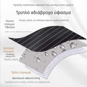 Ποδιά με αποσπώμενο πετσέτα χεριών, χωρίς μανίκια, αδιάβροχη και ανθεκτική στο λάδι, πολυεστέρας