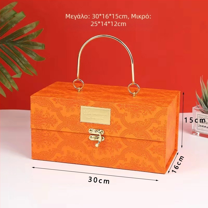 Κουτί δώρου βιντάτζ σε βιολετιά από τη Yq — χρυσό φύλλο, ειδικό χαρτί, τύποι κουτιών: επίδειξη, με παράθυρο, κάλυμμα Ουρανού και Γης