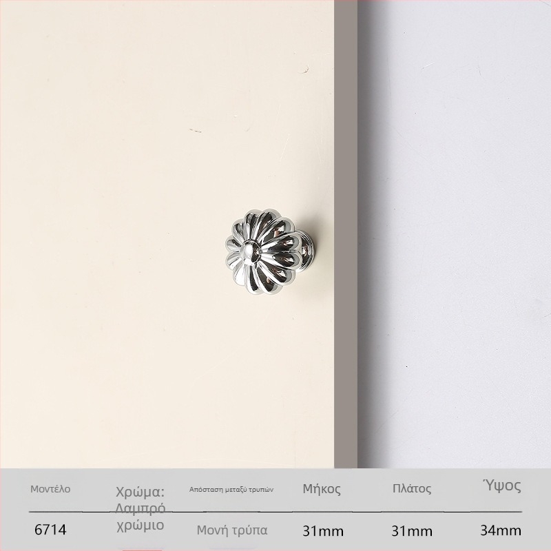 Λαβή ντουλάπας, στερεό κράμα ψευδάργύρου, χυτό με χύτευση υπό πίεση, μοντέλο 7075, μάρκα Fandilo