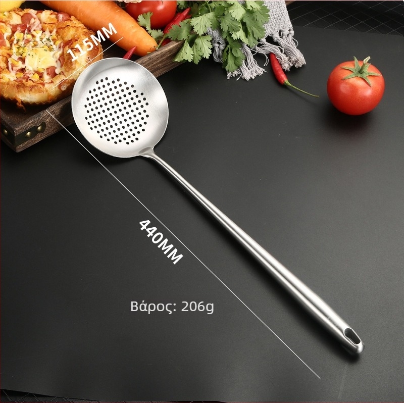 Σετ κουτάλι-σπάτουλα από 201 ανοξείδωτο χάλυβα με μεταλλική λαβή; αντοχή σε υψηλές θερμοκρασίες; κατηγορία: σετ κουτάλι-σπάτουλα; δυνατότητα προσωποποίησης (εκτύπωση λογότυπου)