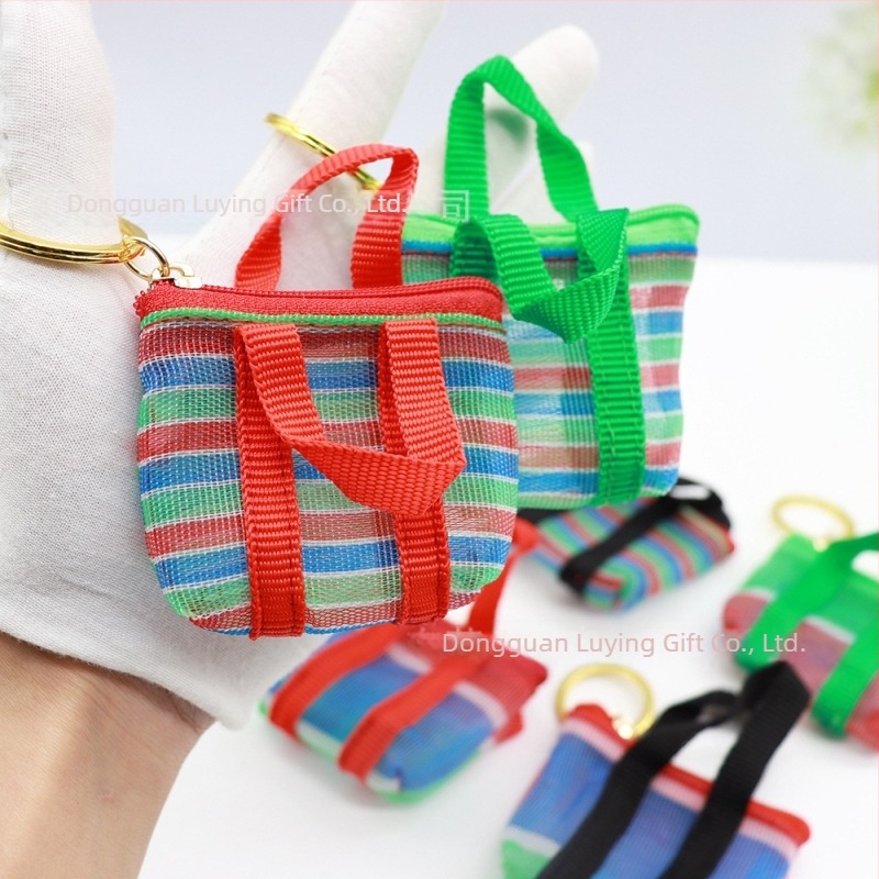 Κερματοθήκη από πολυεστέρα με ριγέ μοτίβο, Unisex σχέδιο Λογοτεχνίας και Τέχνης – Εθνικό Στυλ, Πορτοφόλι με 1 πτυχή