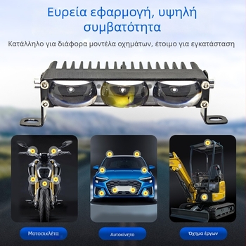 3-LED προβολέας LED υψηλής φωτεινότητας για τη μάσκα αυτοκινήτου, κατάλληλος για μοτοσικλέτες και οχήματα εκτός δρόμου (9–36V)