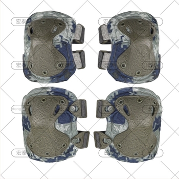 Σετ τεσσάρων τεμαχίων επιγονατιδών και προστατευτικών καρπών, για ενήλικες, βάρος 370