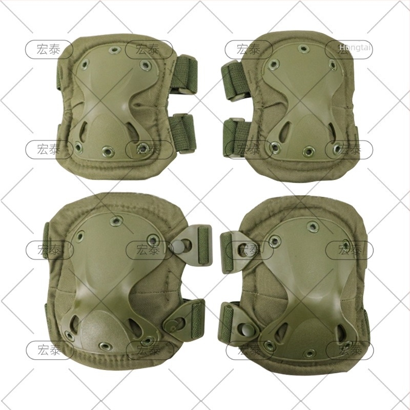 Σετ τεσσάρων τεμαχίων επιγονατιδών και προστατευτικών καρπών, για ενήλικες, βάρος 370