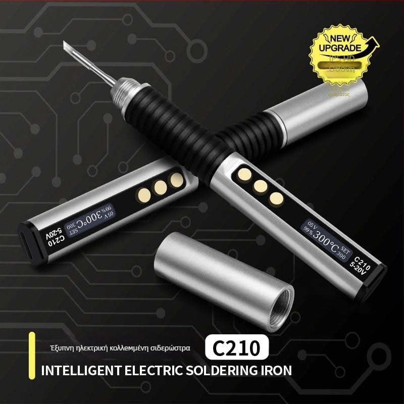 Φορητό κολλητήρι με σταθερή θερμοκρασία και διεπαφή T-C — Αλουμινίου κράμα, είσοδος 5–20V, συγκόλληση και επισκευές