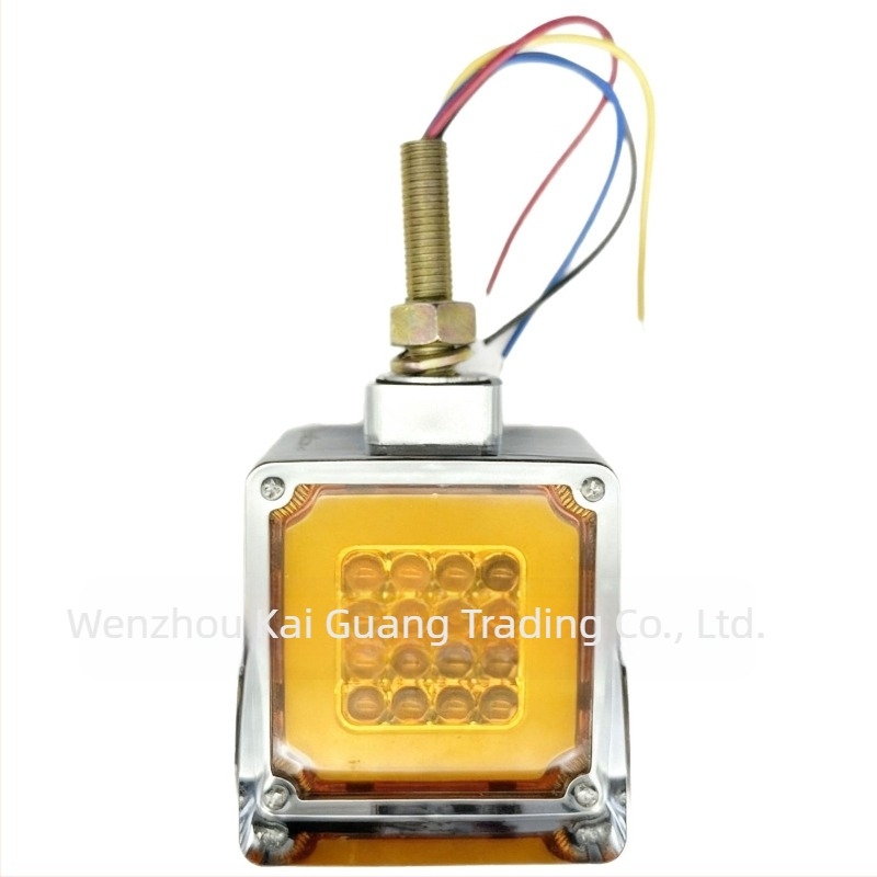 LED διπλής όψης τετράγωνα φώτα φορτηγού – οπίσθια, πλευρικά, φώτα φρένων, ABS 12-24V IP67